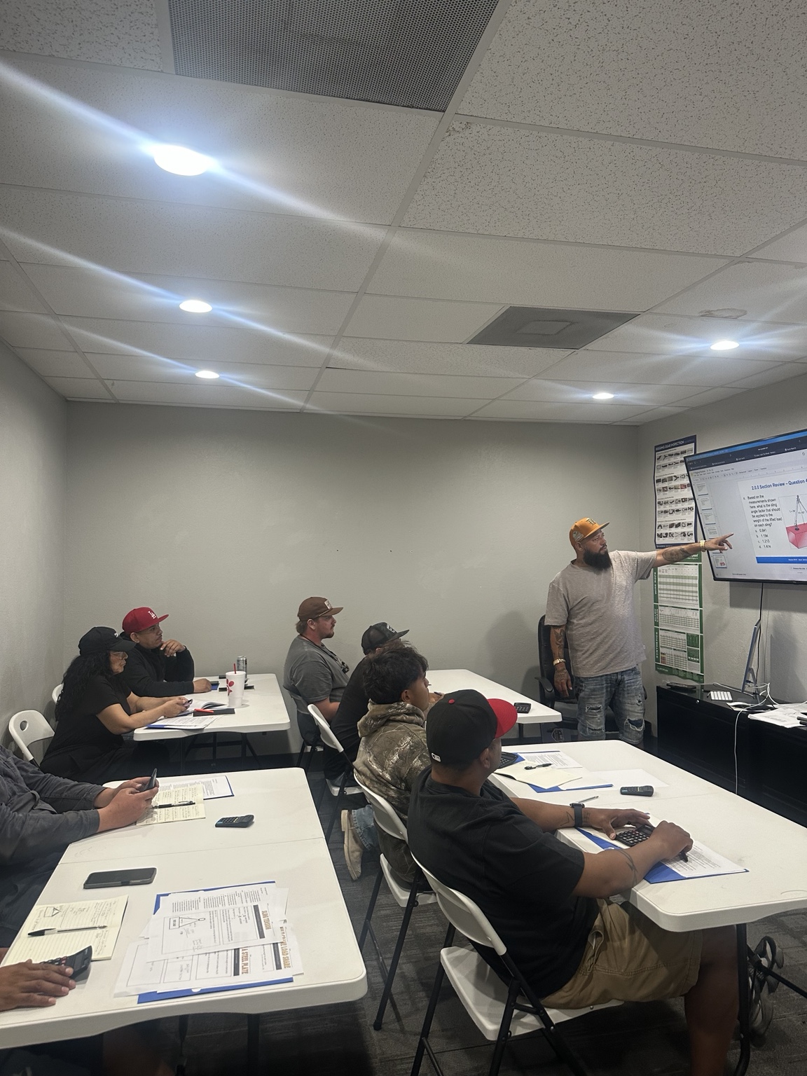 Mike teaching an instructor-led Advanced Rigger class at Rig Right Texas